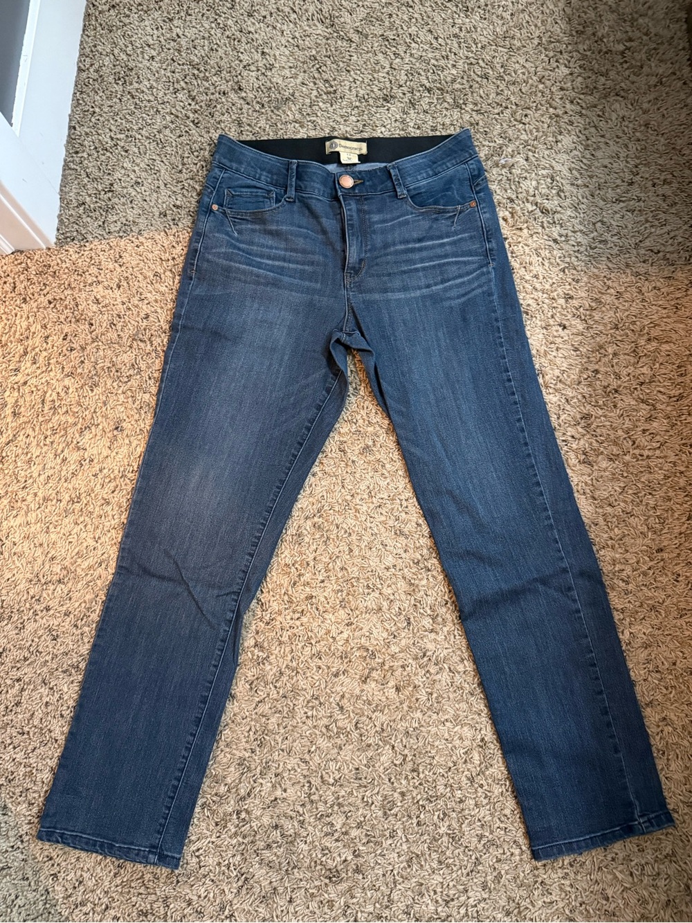 Democracy Straight Leg Jeans in Dark Blue Wash